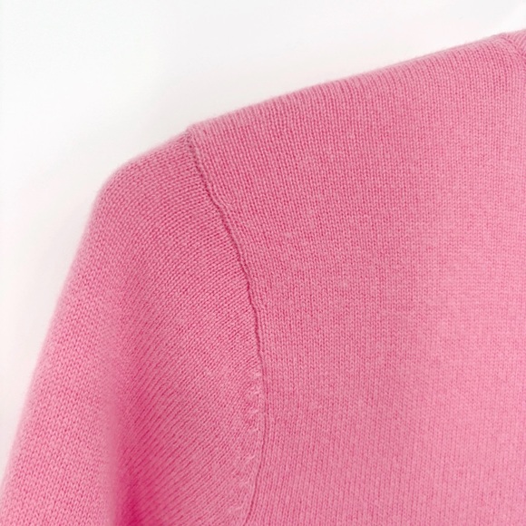 MICHAEL KORS | 100% Cashmere V-Neck Sweater in Pink | Sz M - Picture 4 of 9